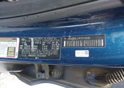 2019 Kia Niro Lx z USA, uszkodzony, nr VIN KNDCB3LC7K5251618